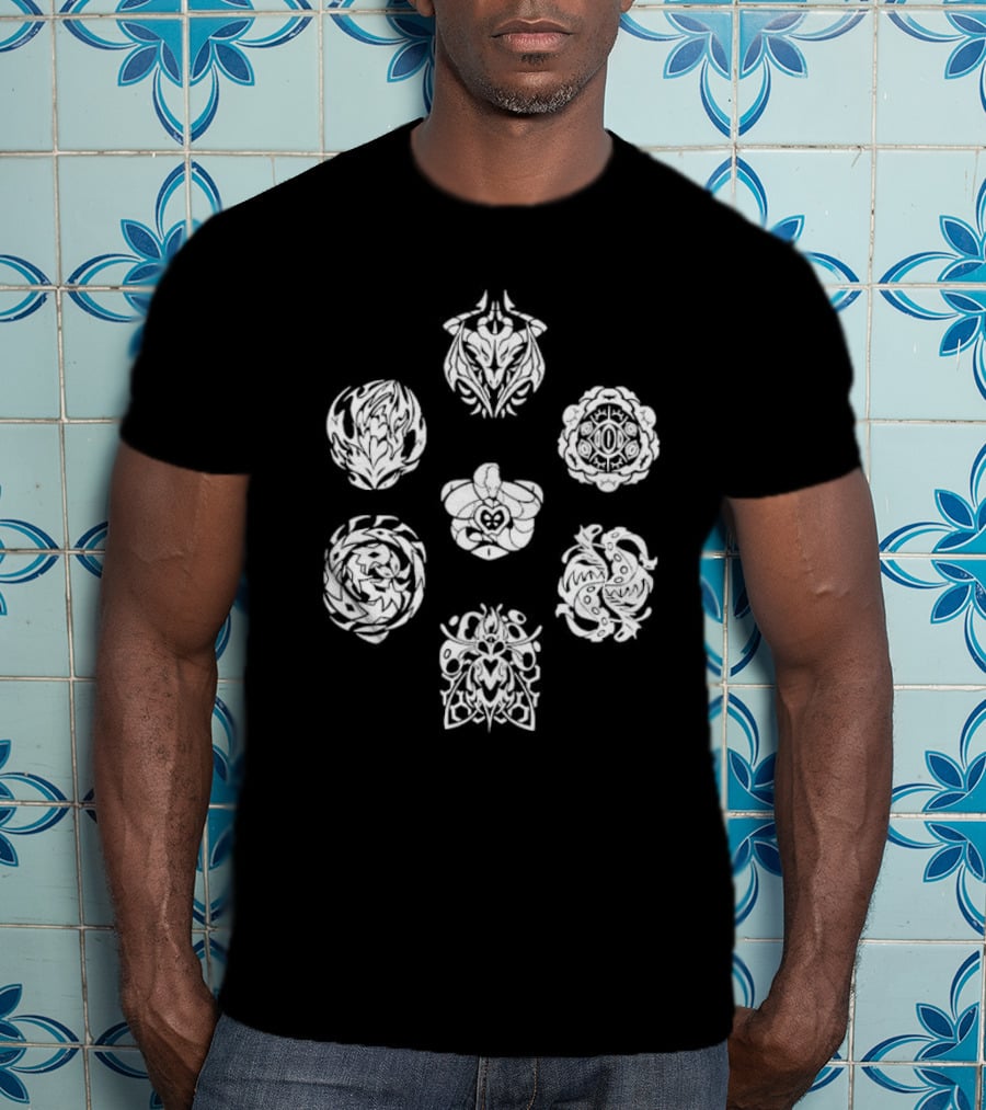 Ring Domain Sigils Elden Inspired Fantasy Symbols T-Shirt
