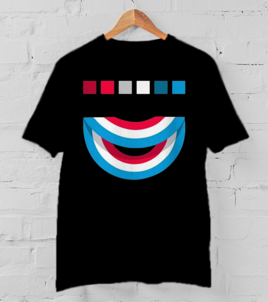 Tavar Zawacki LAZY CIRCLE Wynwood Walls Red White Blue Arches T-Shirt