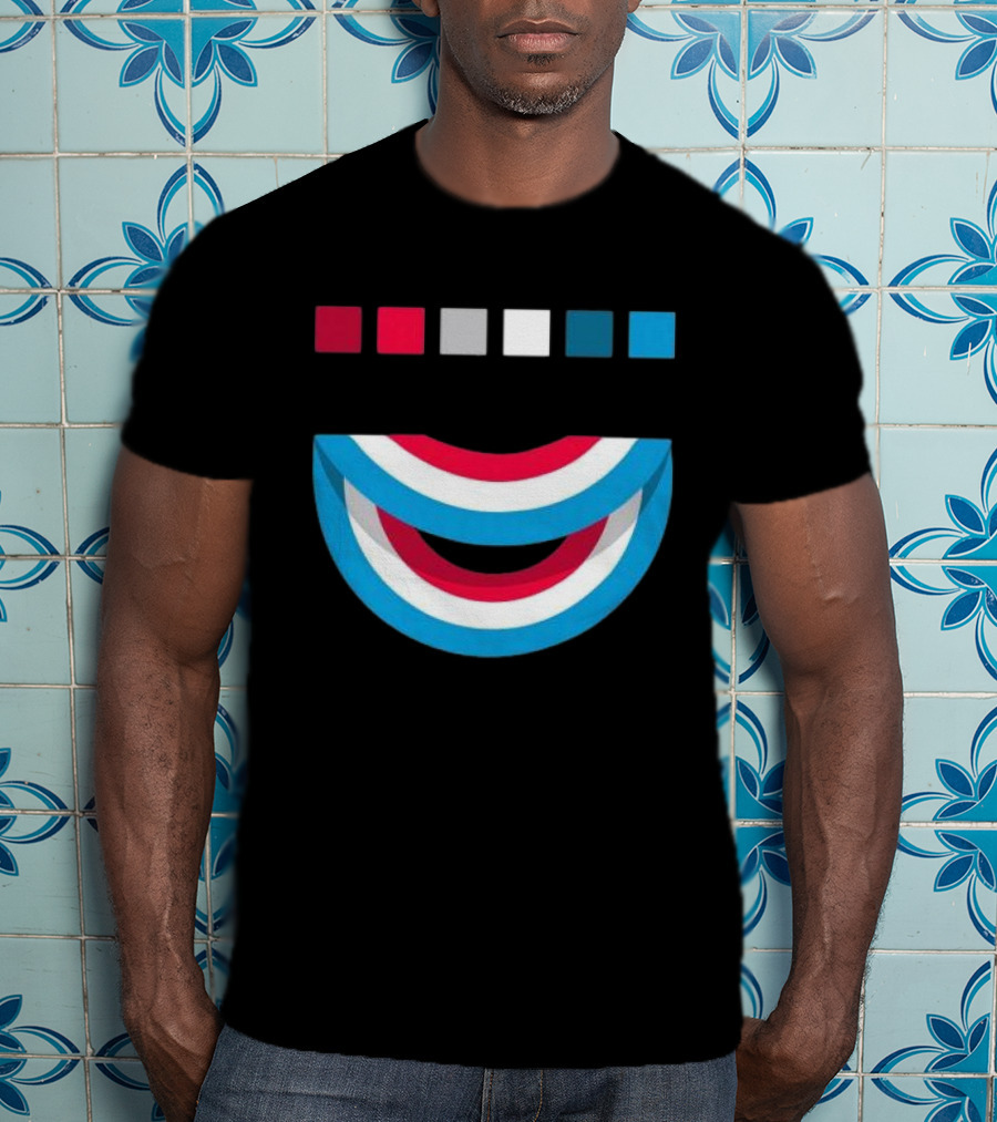 Tavar Zawacki LAZY CIRCLE Wynwood Walls Red White Blue Arches T-Shirt