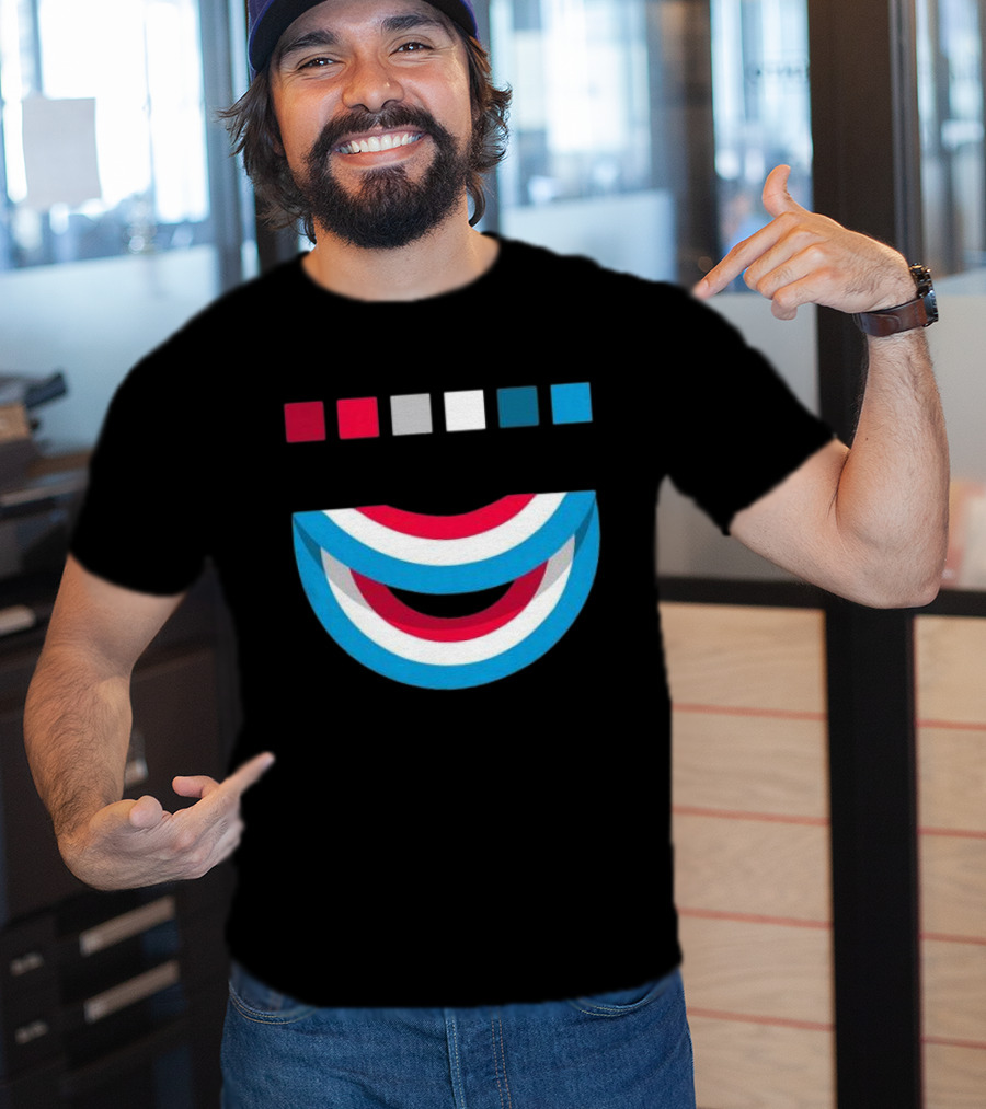 Tavar Zawacki LAZY CIRCLE Wynwood Walls Red White Blue Arches T-Shirt