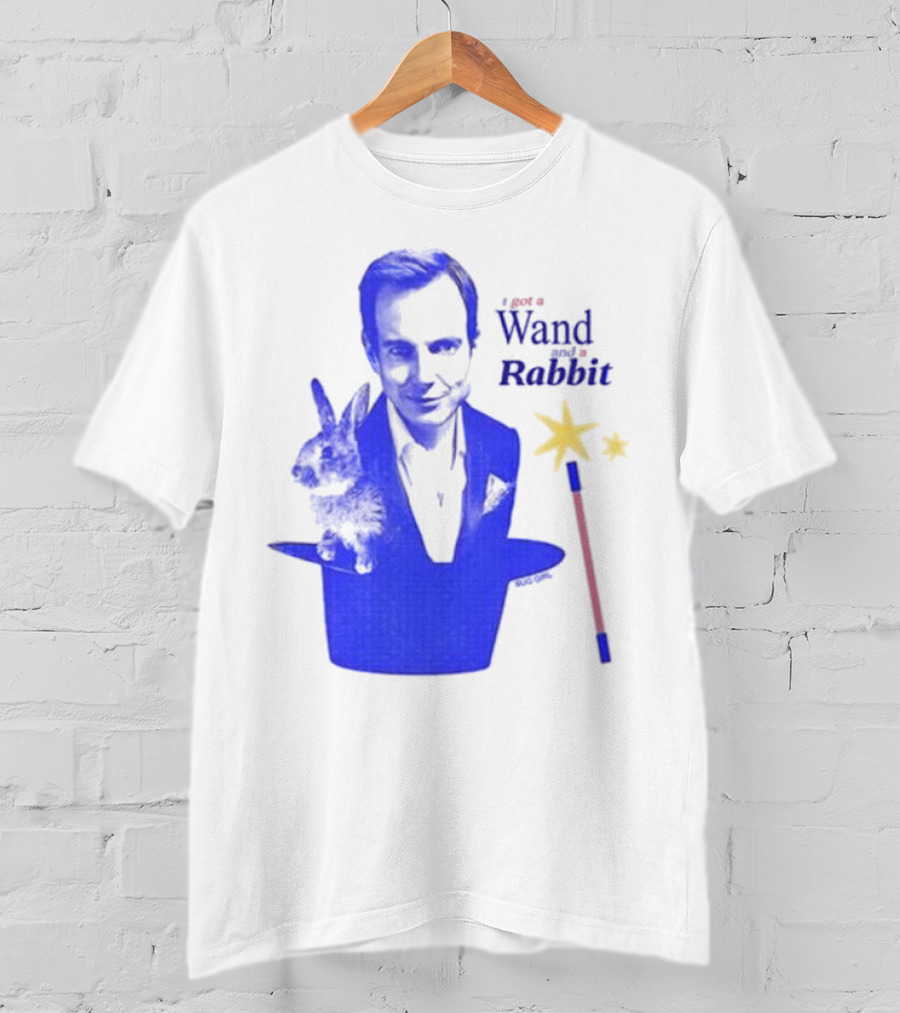 I Got A Wand And A Rabbit Magic Wand Top Hat And Stars T-Shirt