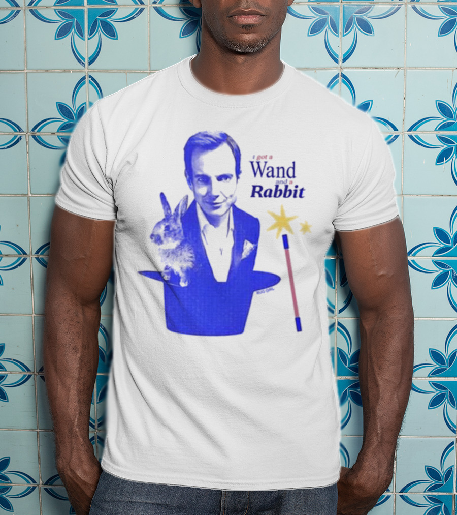 I Got A Wand And A Rabbit Magic Wand Top Hat And Stars T-Shirt
