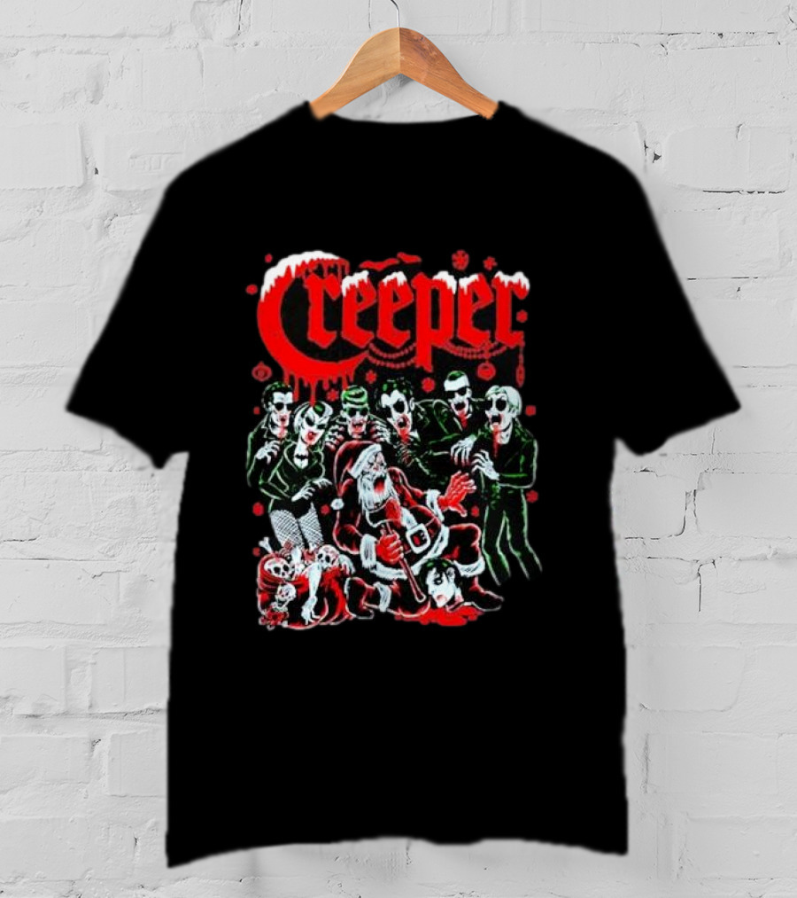 Creeper Sol Rac Santa Christmas Party T-Shirt