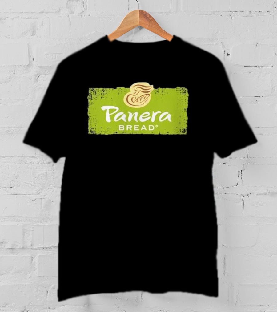 Panera Bread Restaurant Green Logo With Iconic Woman T-Shirt