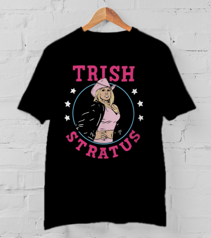 Trish Stratus WWE Cowgirl Icon With Stars And Jacket T-Shirt