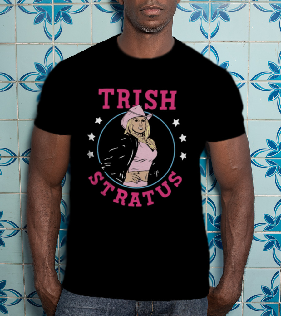 Trish Stratus WWE Cowgirl Icon With Stars And Jacket T-Shirt