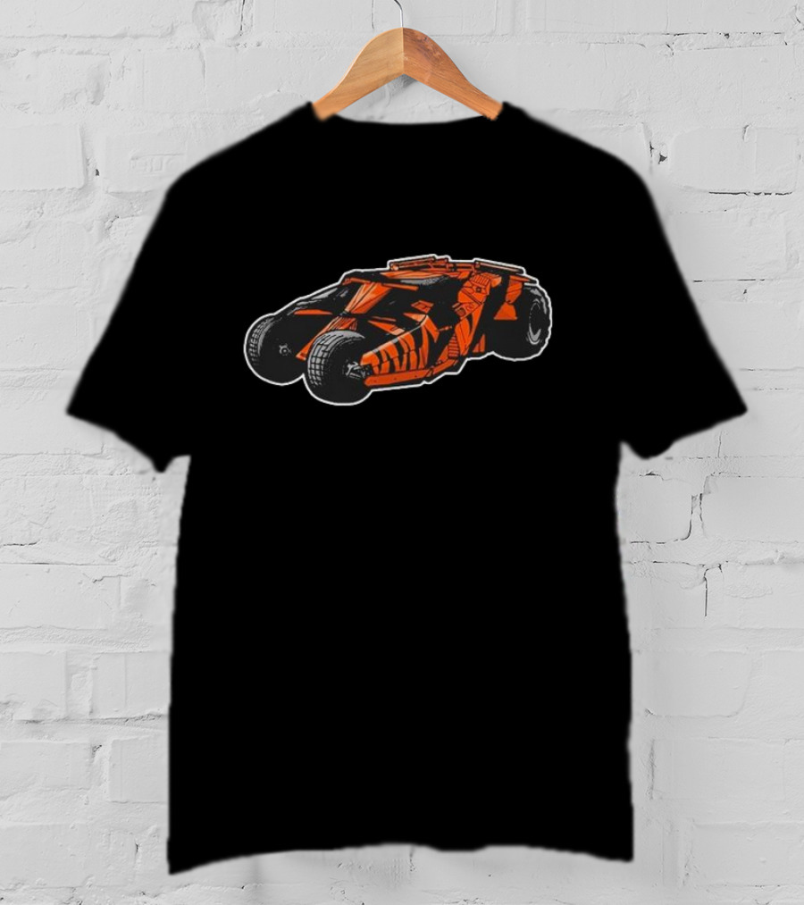 Cincy Ss Joemobile Orange And Black Vehicle With Bold Tires T-Shirt