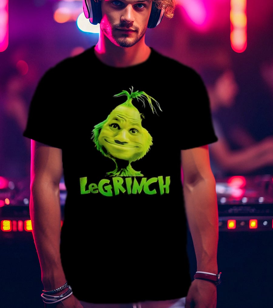 Le Grinch Green Character With Playful Expression T-Shirt