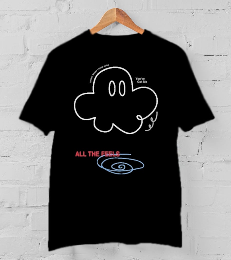 Lonely Ghost Loves Hugz You’ve Got Me All The Feels Cloud T-Shirt