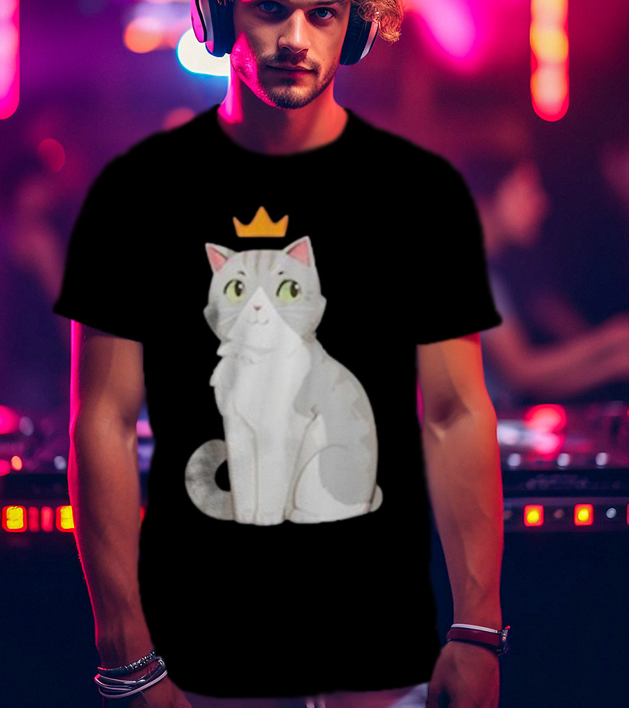 Goodtimeswithscar Jellie Cat With Crown T-Shirt