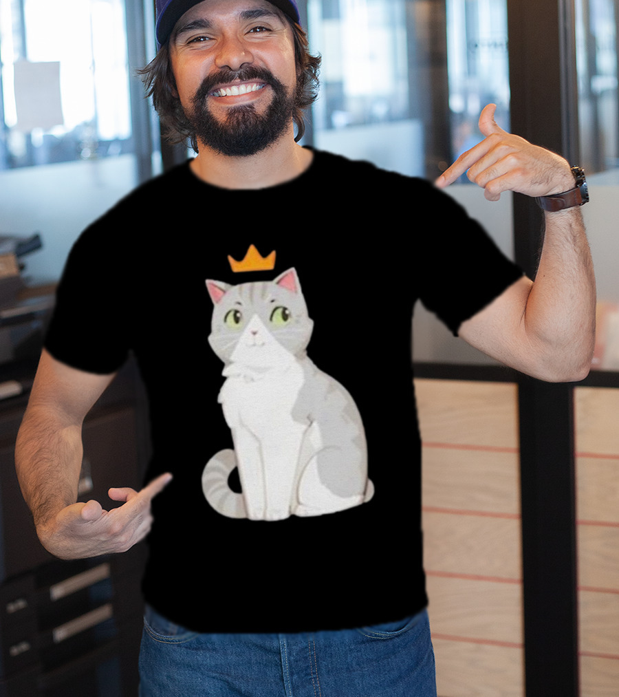 Goodtimeswithscar Jellie Cat With Crown T-Shirt