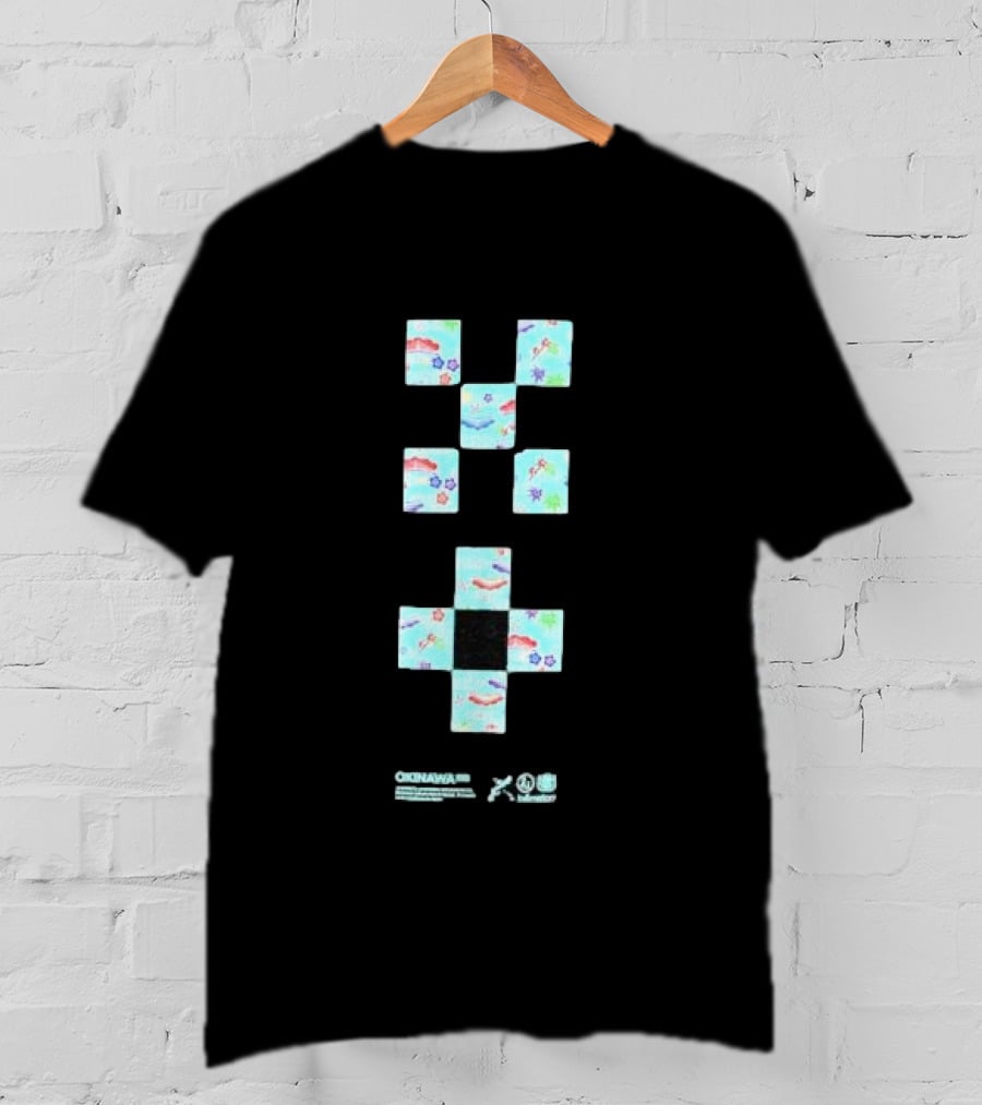 Minsa Okinawa Patterns Koi Fish Sakura Symbols Karate T-Shirt