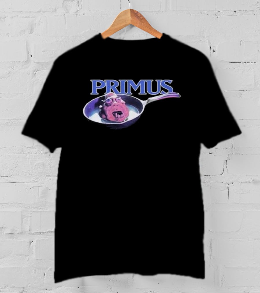 Primus Fizzle Fry Album Art Purple Character In Pan T-Shirt
