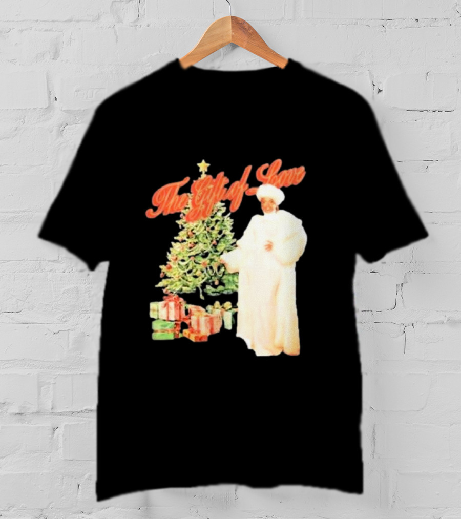 The Gift Of Love Christmas Tree Retro Style Jennifer Hudson T-Shirt