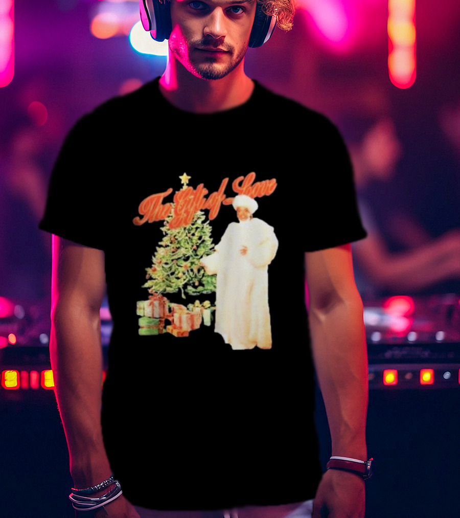 The Gift Of Love Christmas Tree Retro Style Jennifer Hudson T-Shirt