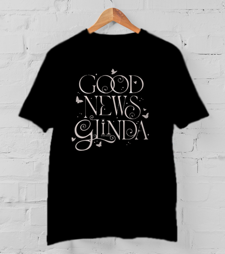 Wicked Good News Glinda Comfort Colors Butterflies T-Shirt
