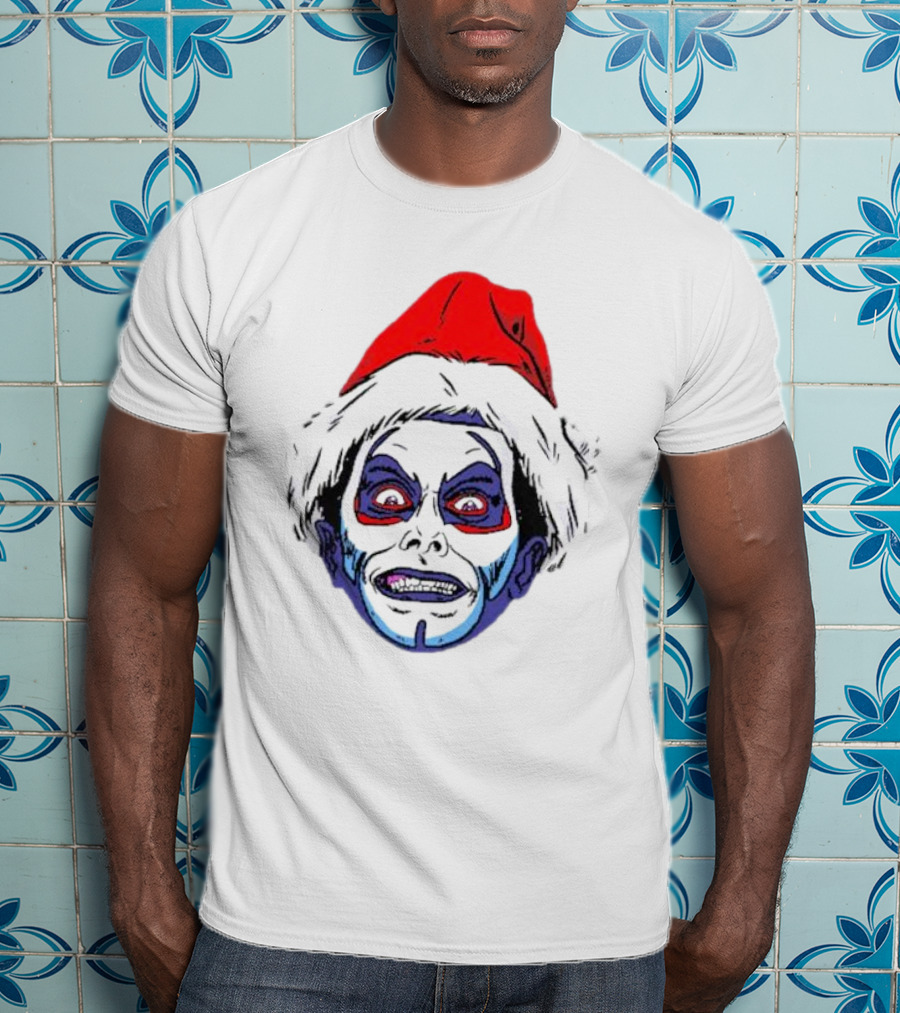 Danhausen Christmashausen Santa Face T-Shirt