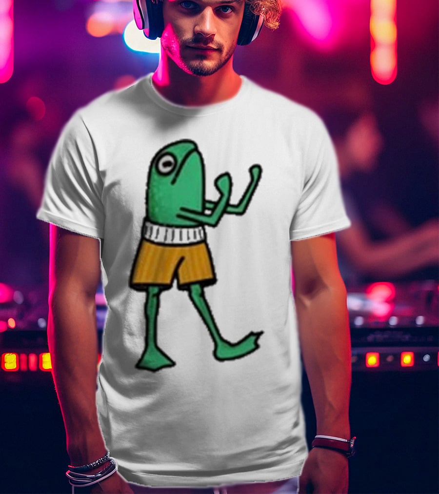 K45ink Frog Boxer Fighter In Shorts T-Shirt