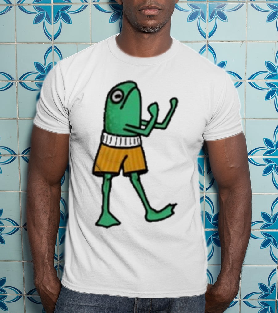 K45ink Frog Boxer Fighter In Shorts T-Shirt
