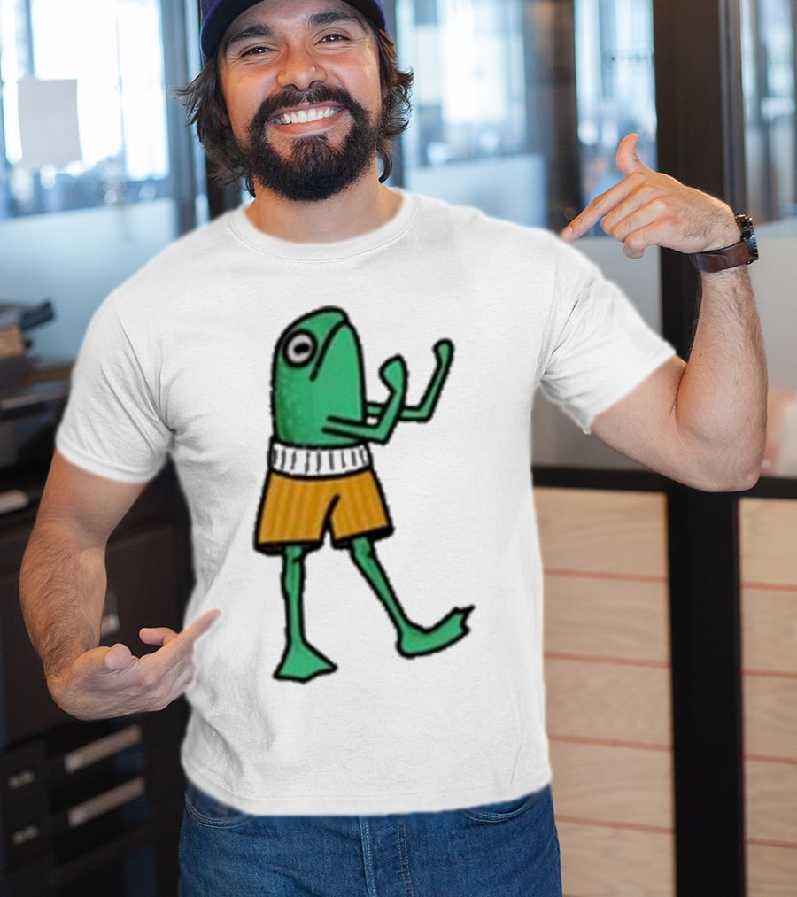 K45ink Frog Boxer Fighter In Shorts T-Shirt