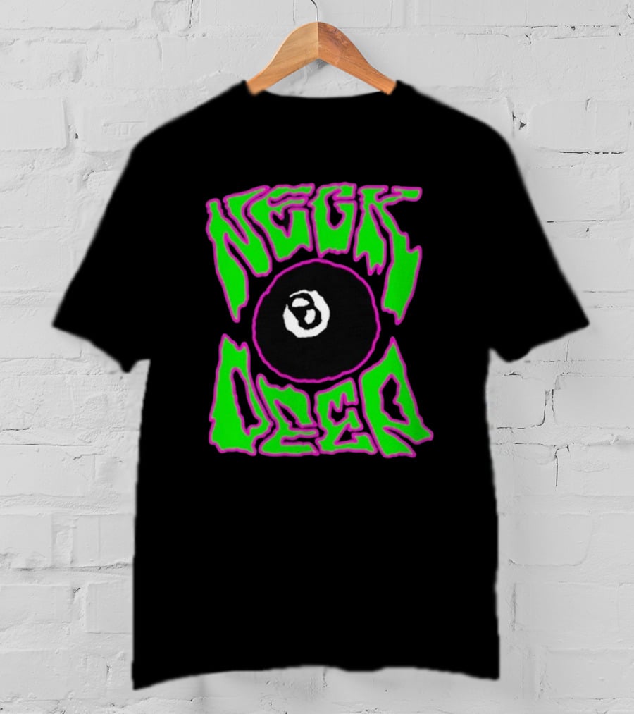 Neck Deep 8 Ball Neon Green Purple Pop Punk T-Shirt