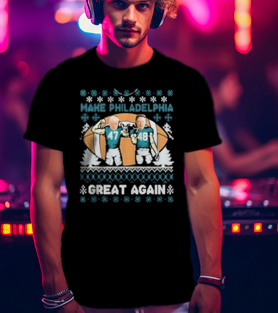 Make Philadelphia Great Again Football Snowflakes T-Shirt