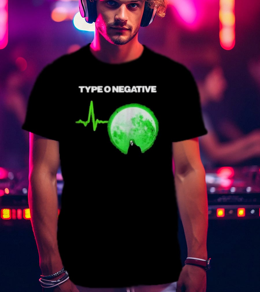 TYPE O NEGATIVE Green Moon Heartbeat T-Shirt
