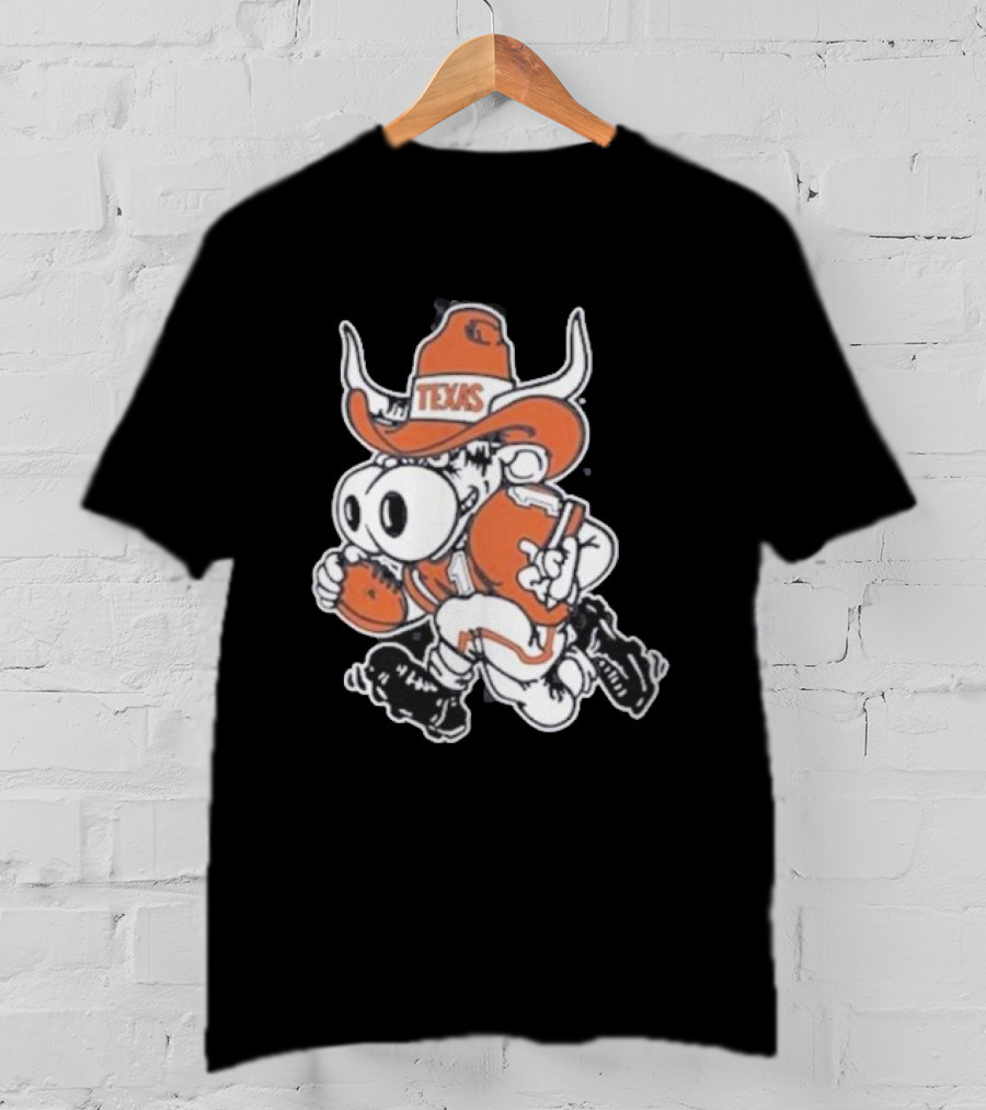 Texas Longhorns Bevo Mascot Football Cowboy T-Shirt