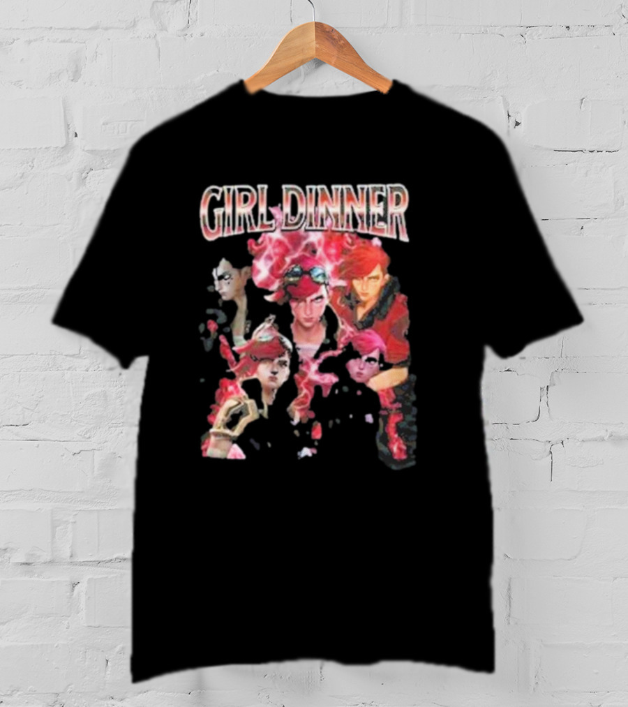 Girl Dinner Vi Arcane Characters T-Shirt