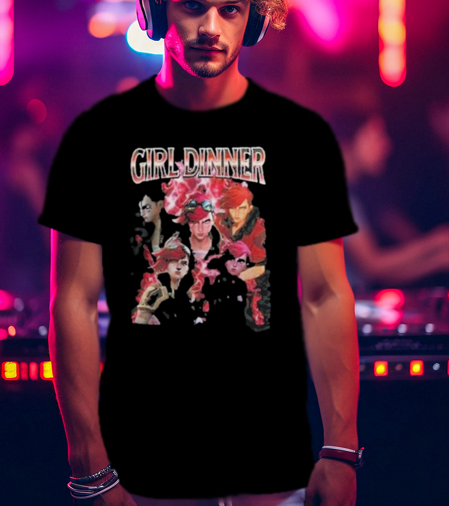 Girl Dinner Vi Arcane Characters T-Shirt