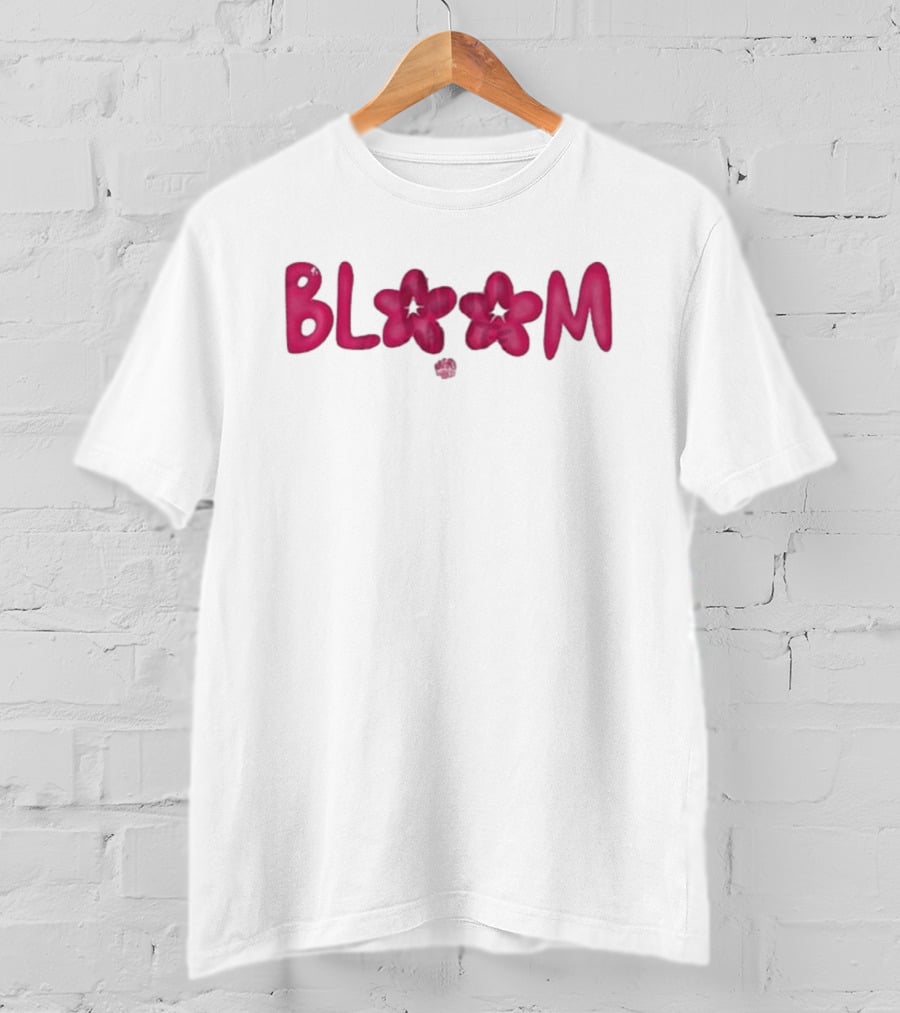 Bini Bloom Flower Lettering Lyrics T-Shirt