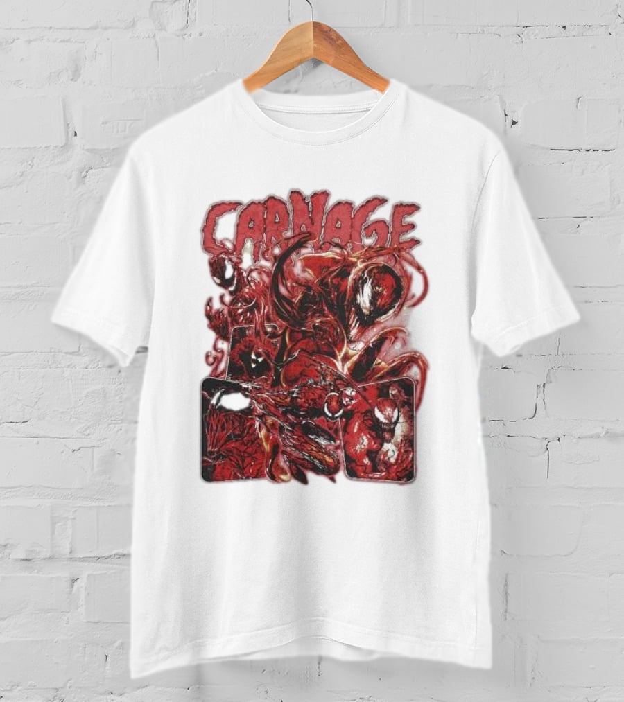 Carnage Supervillain Comic Panel T-Shirt