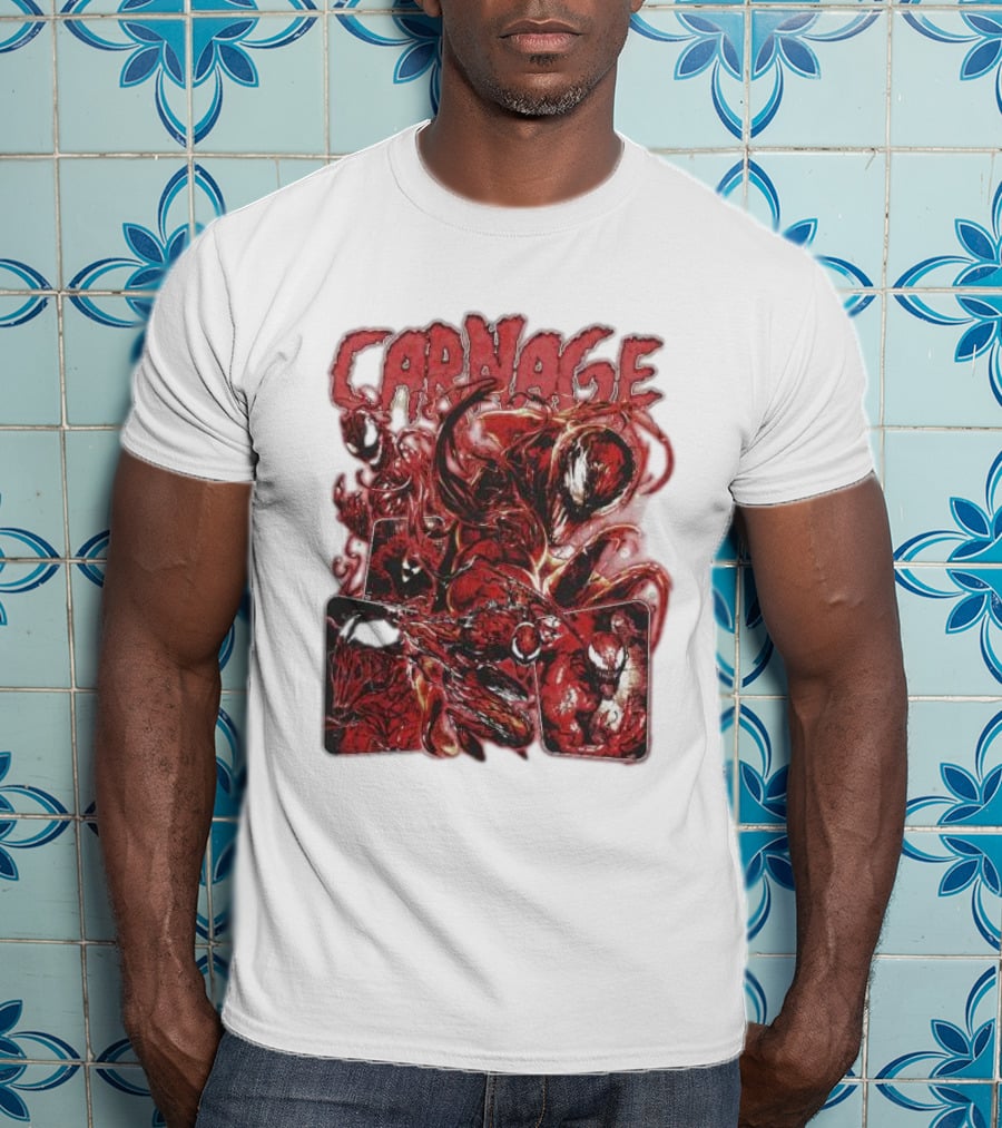 Carnage Supervillain Comic Panel T-Shirt
