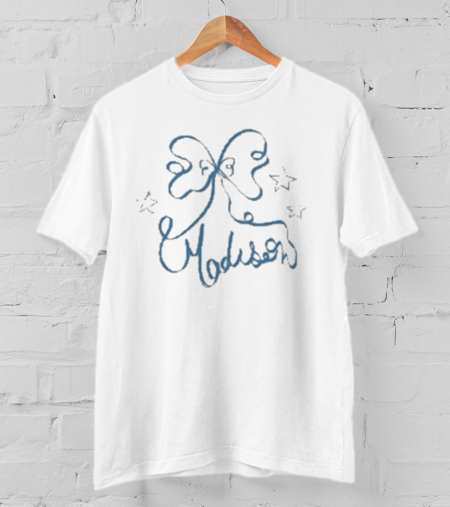 Madison Beer Ribbon Stars And Bow T-Shirt