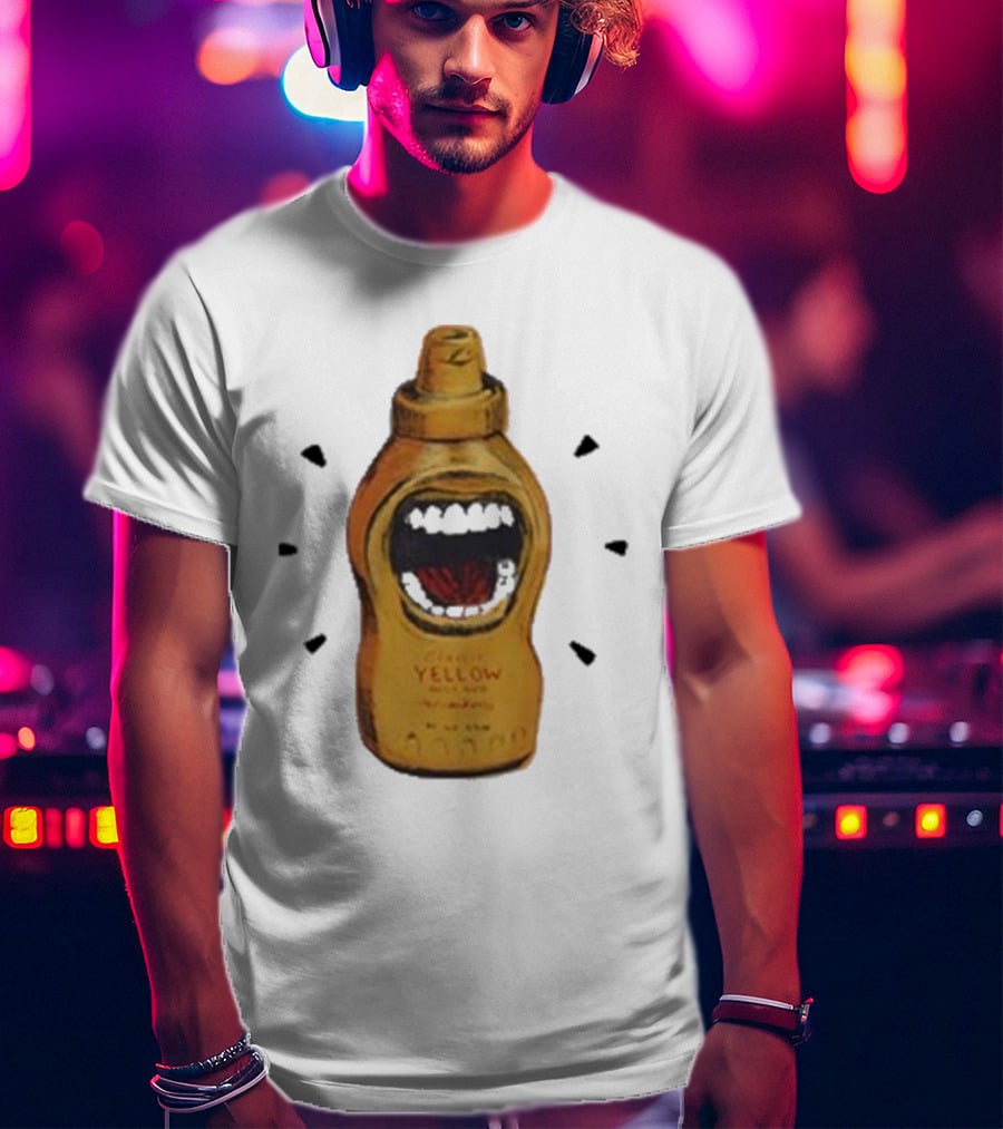 Mcfreakery Classic Yellow Mustard Bottle With Mouth T-Shirt