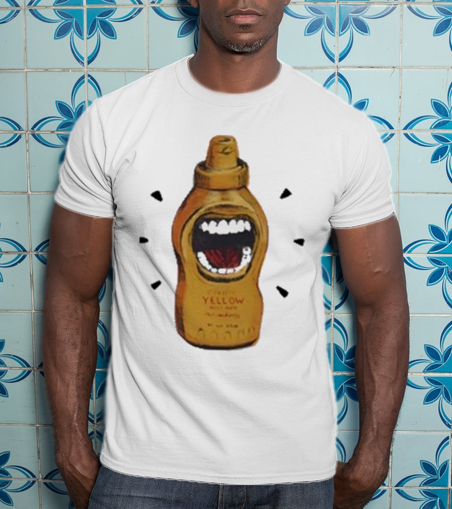 Mcfreakery Classic Yellow Mustard Bottle With Mouth T-Shirt