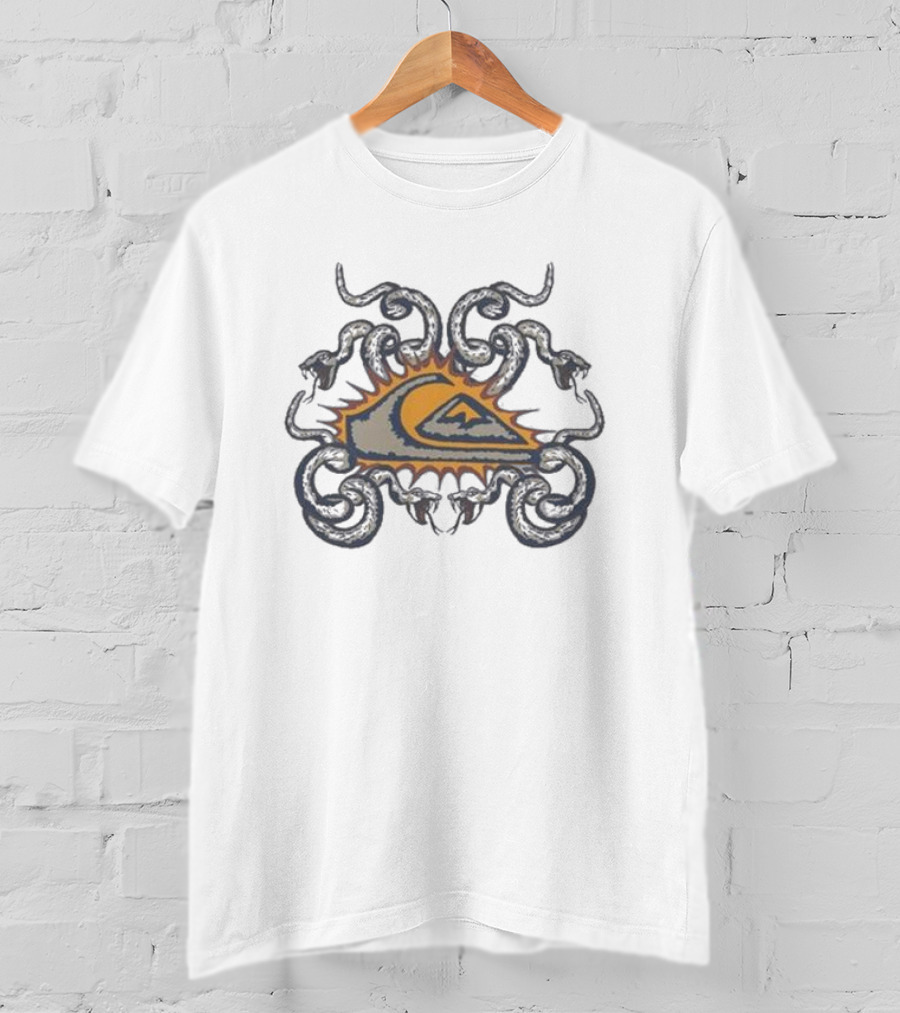 Quiksilver Snake Crest Mor Sun Wave T-Shirt