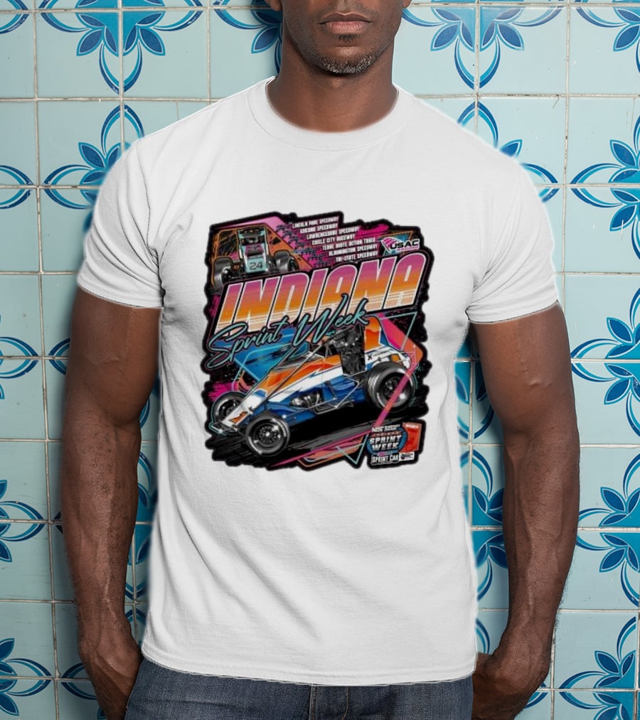 Indiana Sprint Week USAC Sprint Car Racing T-Shirt