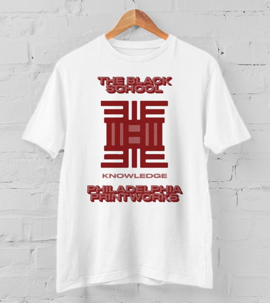 The Black School Knowledge Emblem Philadelphia Printworks T-Shirt