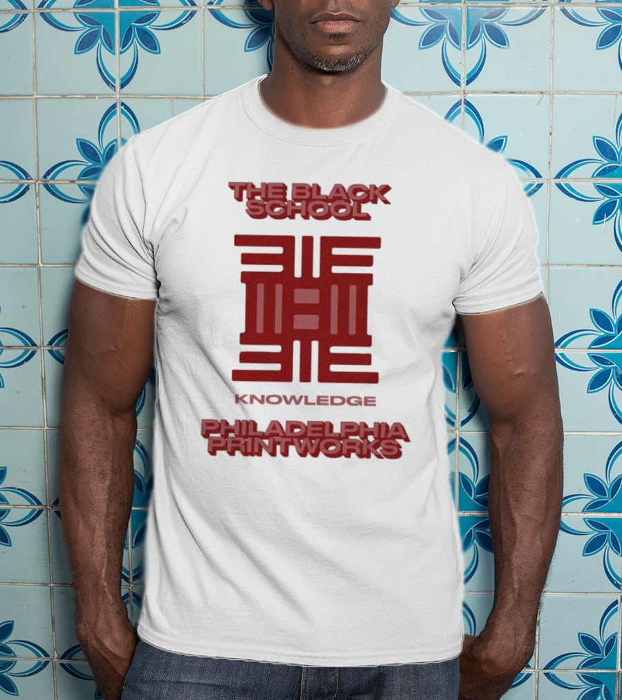 The Black School Knowledge Emblem Philadelphia Printworks T-Shirt