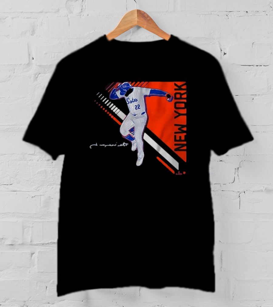 Juan Soto New York Pose 2.0 Pinstripes 22 T-Shirt