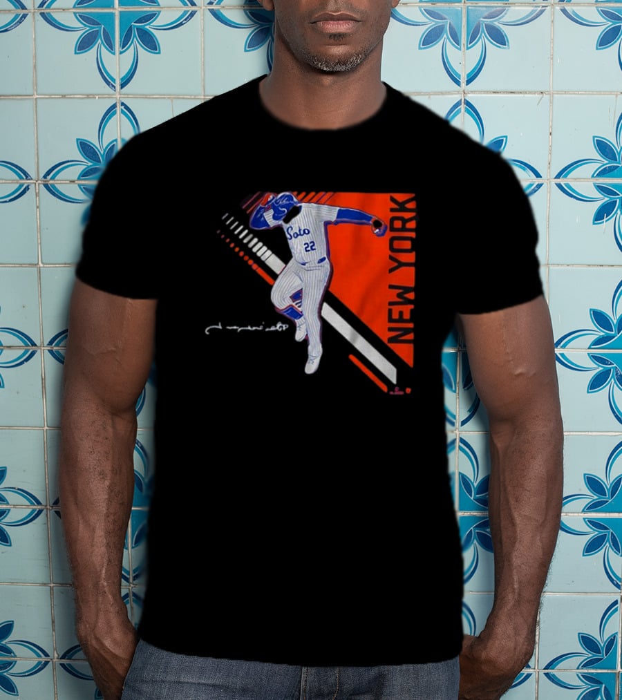 Juan Soto New York Pose 2.0 Pinstripes 22 T-Shirt