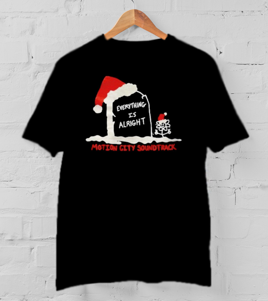 Motion City Soundtrack Everything Is Alright Santa Gravestone T-Shirt