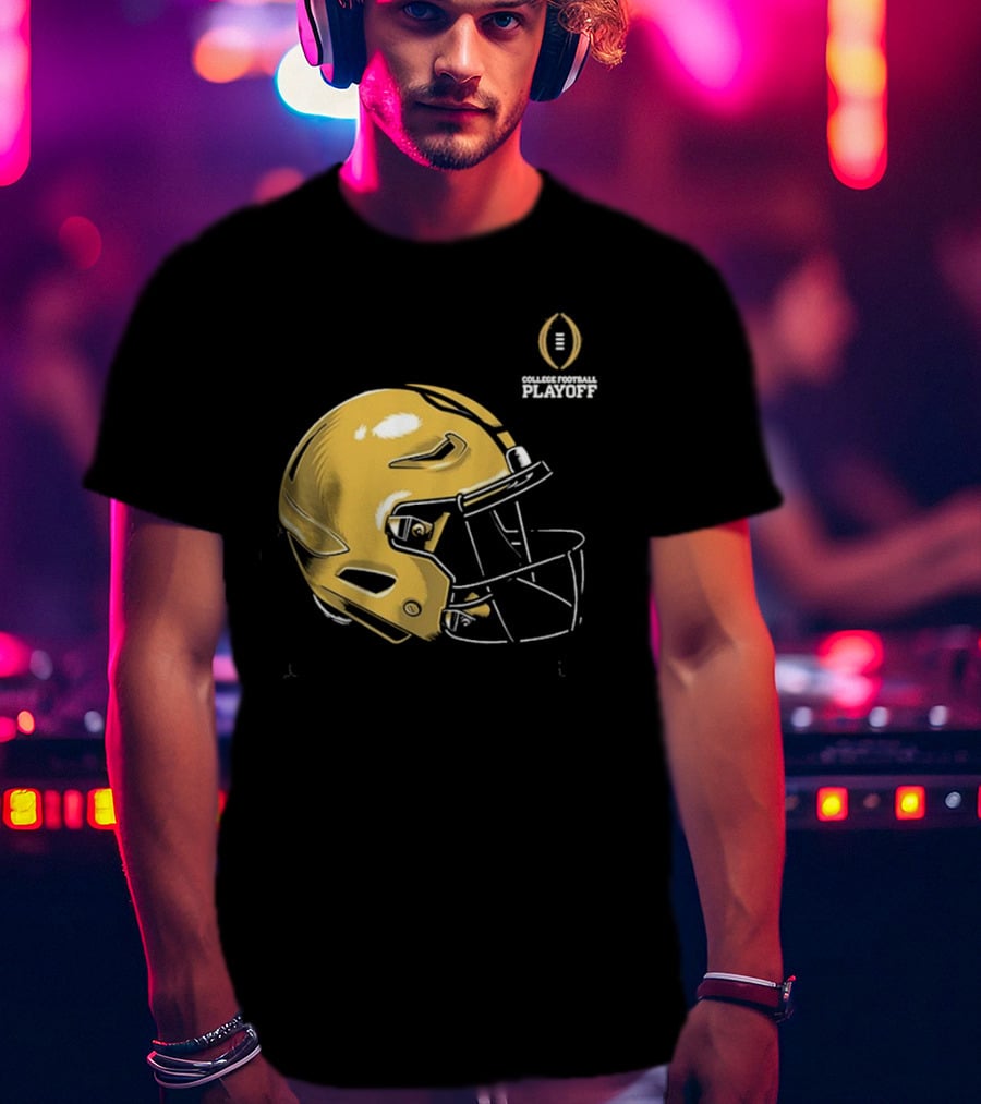 Notre Dame Fighting Irish College Football Playoff 2025 Helmet Iconic T-Shirt