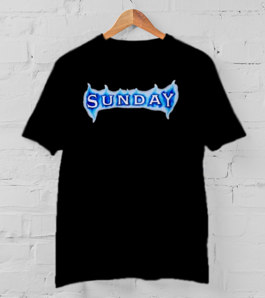 Sunday Ice Blue Flame T-Shirt