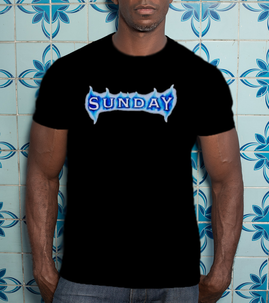 Sunday Ice Blue Flame T-Shirt