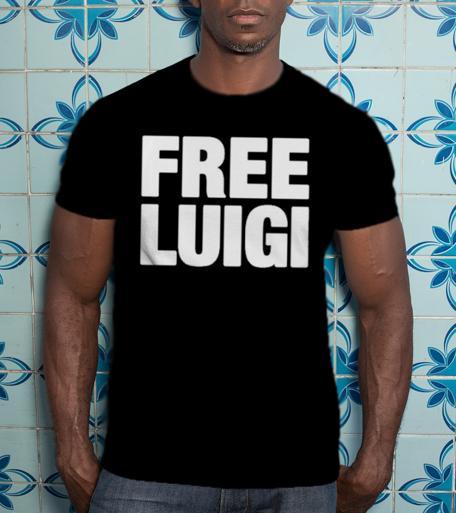 FREE LUIGI Nintendo Meme Fan Tee Mario Brothers T-Shirt