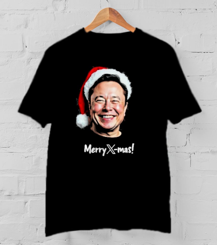 Eleon Musk Merry X-mas Santa Claus Christmas T-Shirt
