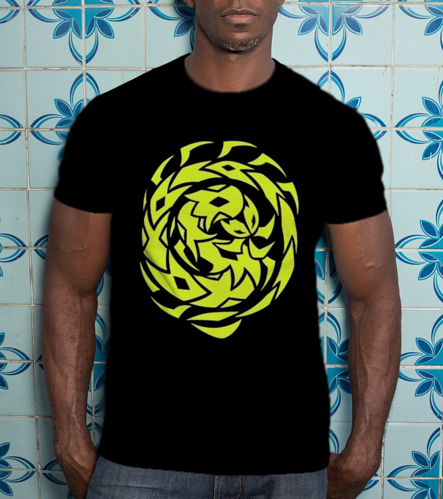 Greed Sigil Black And Yellow Spiral T-Shirt
