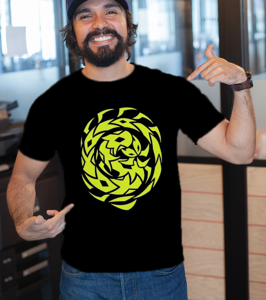 Greed Sigil Black And Yellow Spiral T-Shirt